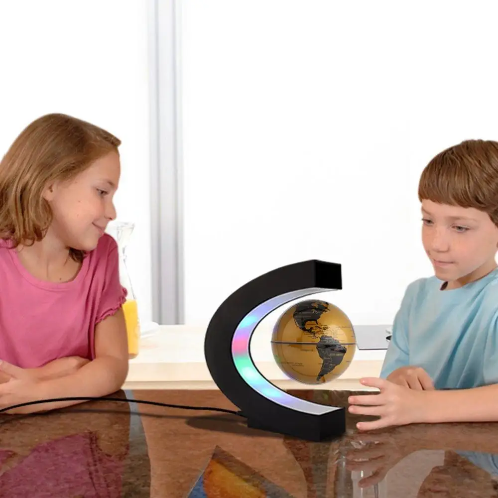 Новинка 2019 светодиодный светильник с магнитной левитацией шар плавающей картой