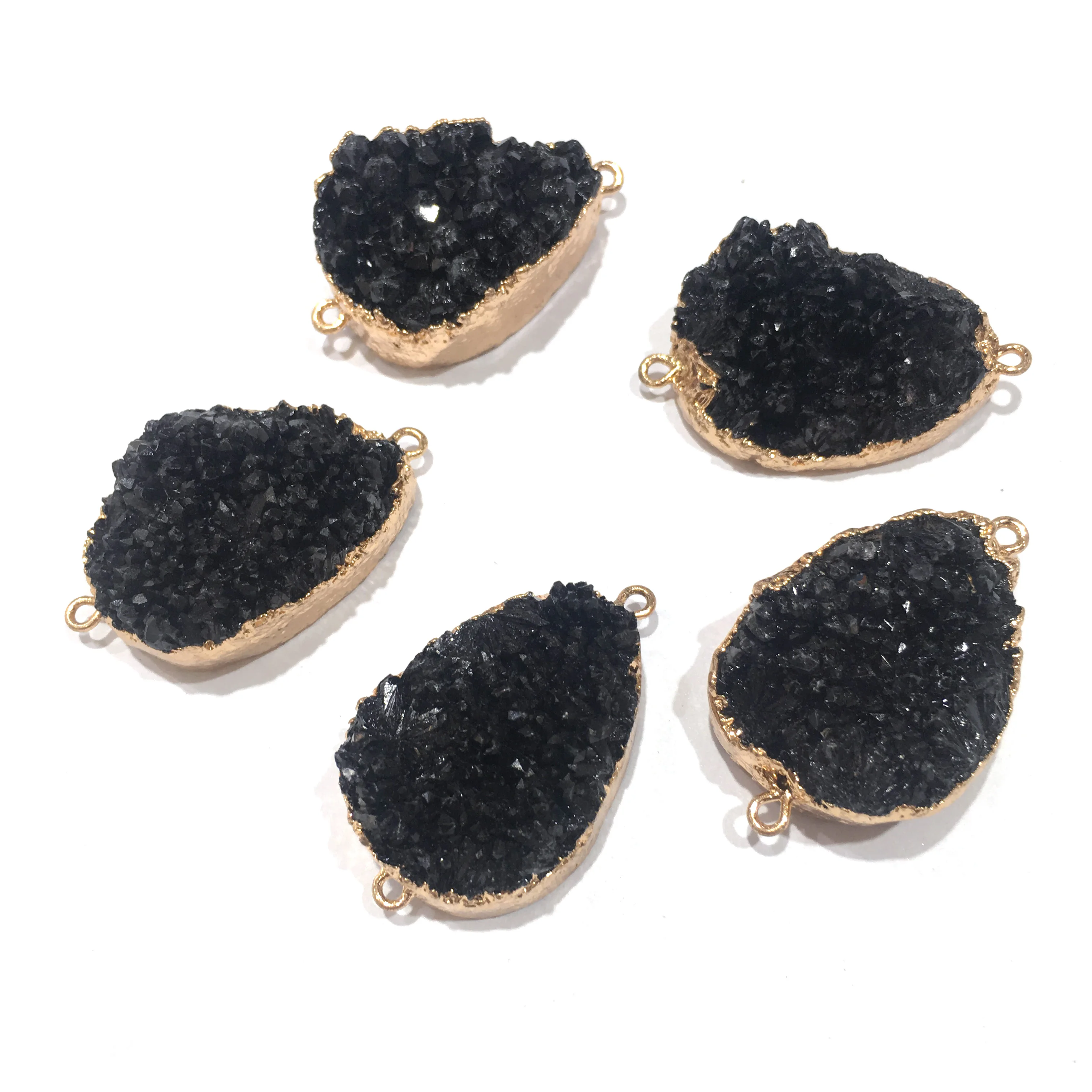 

Natural Agates Pendants Charms Connector Pendant for Jewelry Making DIY Accessories Fit Necklaces Size 25x40mm