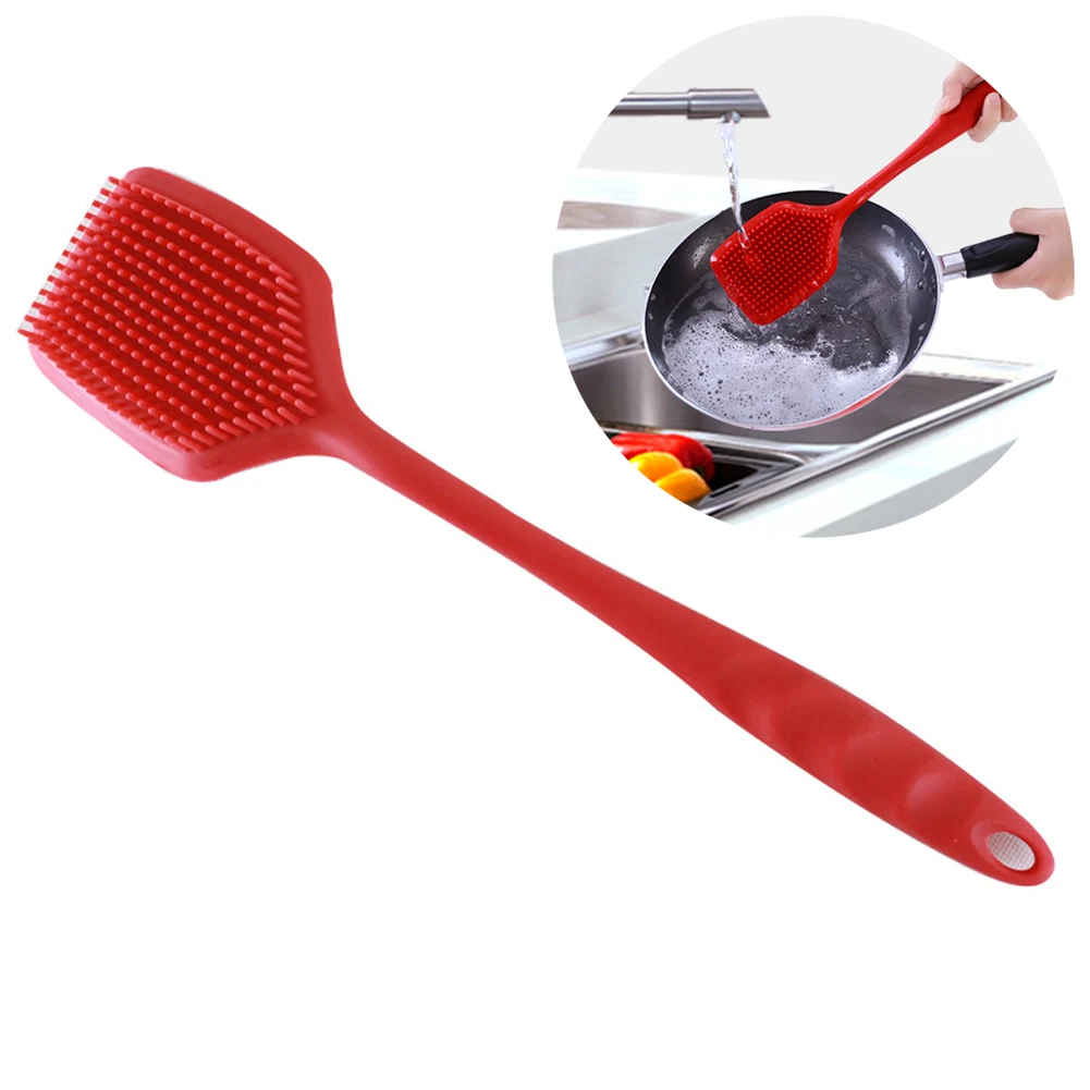 Щетка для мытья посуды силиконовая щетка чистки сковородок кухонная домашнего