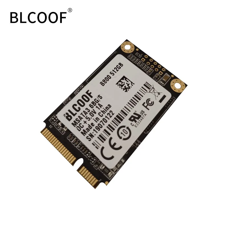 MSATA  to sata SSD 512GB Mini Internal Solid State Drive Hard Drive SSD BLCOOF For Laptop and desktop computer promotion