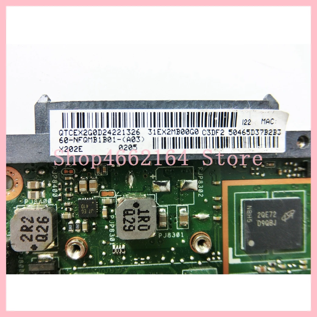 Материнская плата X202E 4 Гб I3 3217 CPU REV 2 0 для ASUS S200 S200E X202 X201EP X201EV X201E материнская