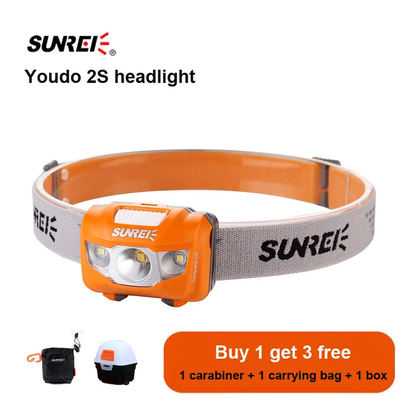 Sunrei Youdo2S двойные бусины CREE XPG2 Водонепроницаемый IPX6 Регулируемый сладкий