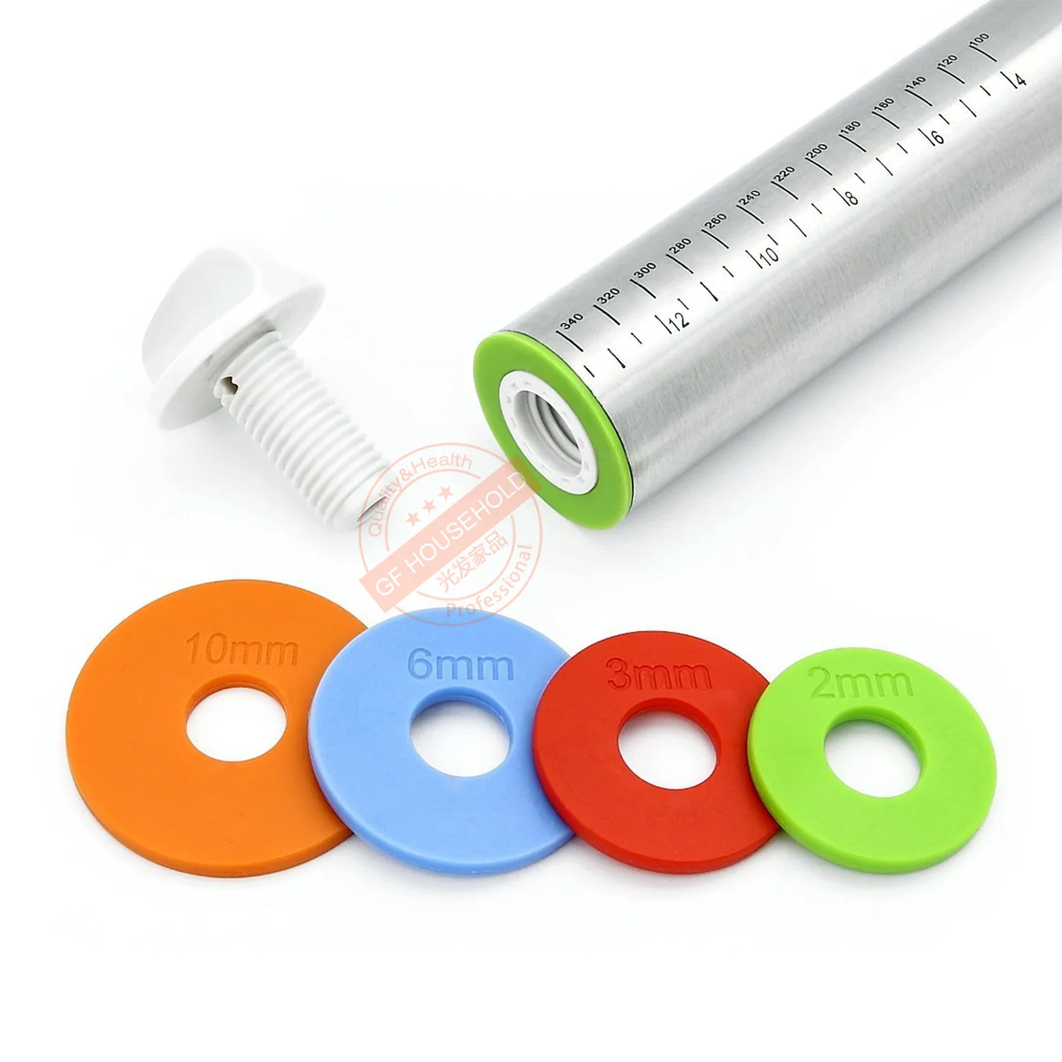 Amazon 17 дюймов Регулируемый Скалка из нержавеющей стали Регулировка толщины весы