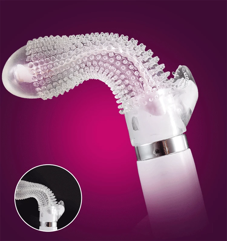 Прозрачный кролик Вращающийся вибратор Телескопический Желе Зерна G точка