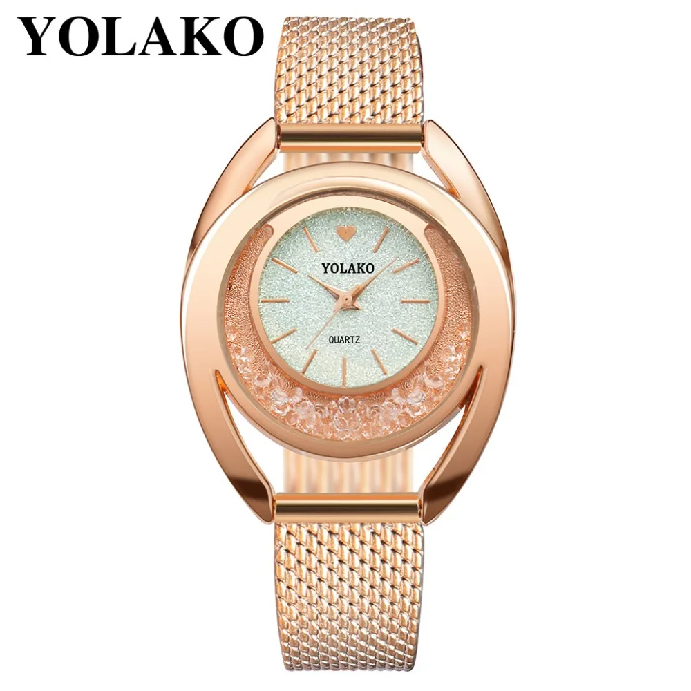 

NEW YOLAKO Women's Watch Bracelet Quartz Diamond Ladies Watches Relogio Feminino Reloj Mujer Bayan Saati 2019