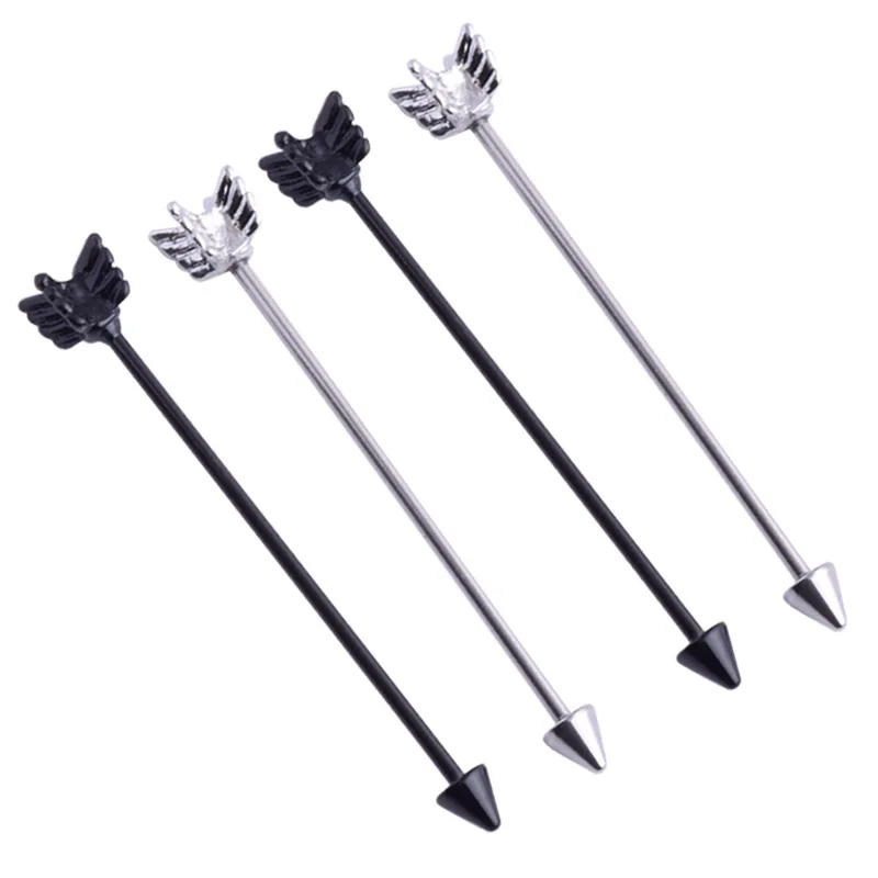 

Hip Hop Arrow Industrial Barbell Earrings Cartilage Piercing Jewelry Gift Long Earring for Women Men