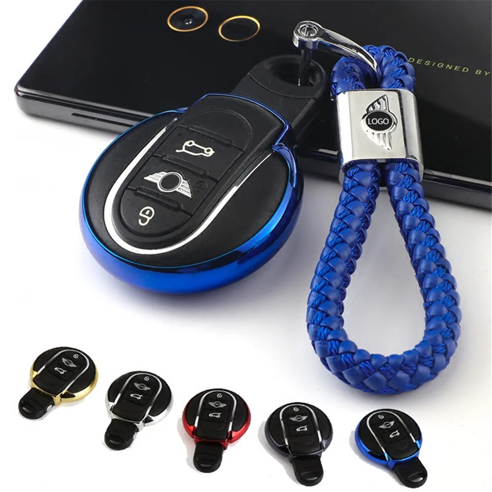 Мягкий чехол для автомобильного ключа из ТПУ 5 цветов держатель Mini Cooper Clubman Countryman