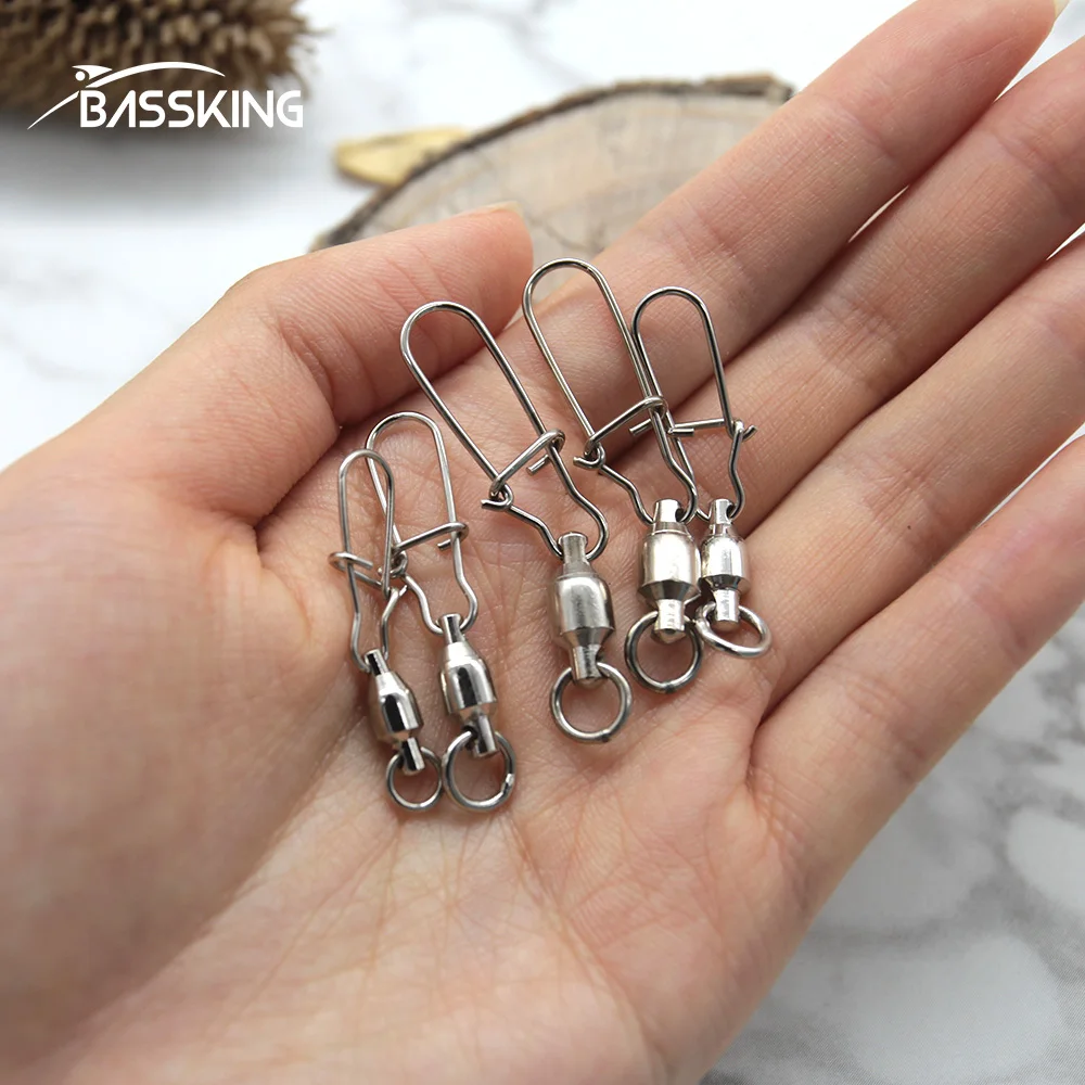 BASSKING 10 шт. коннектор штифт подшипник качения Вертлюг из нержавеющей стали