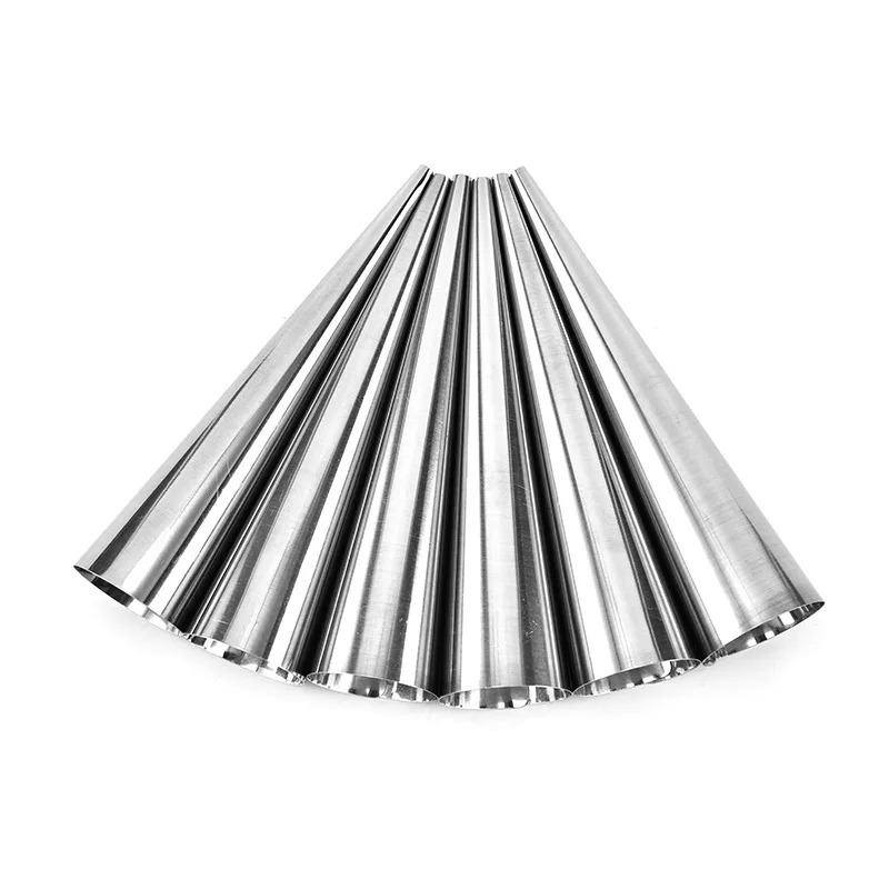 

5pcs Stainless Steel Croissant Decorating Mouth Baking Tools Cream Framed Gun Baking Mold Non Stick Spiral Bread Accessories