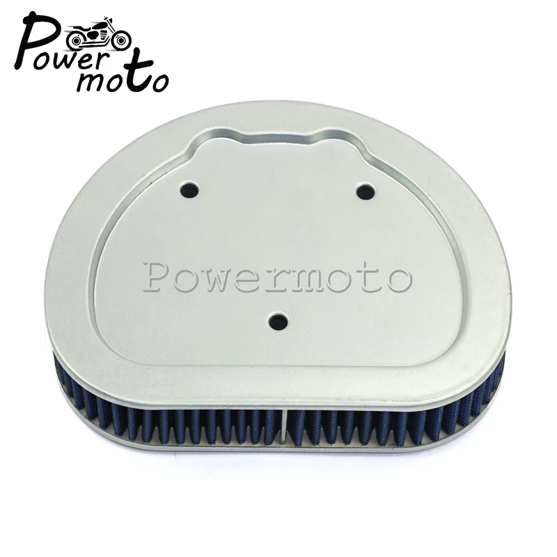 

For Harley Road King Electra Street Glide FLHX FLHT Motorcycle Blue High Flow Replacement Air Filter 2008-12 Air Cleaner Element