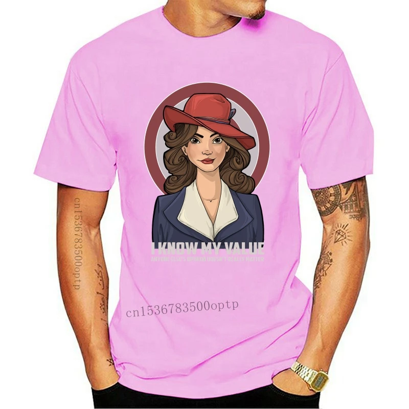 

New Agent Carter I Know My Value Comics Junior T-Shirt Digital Printed Tee Shirt