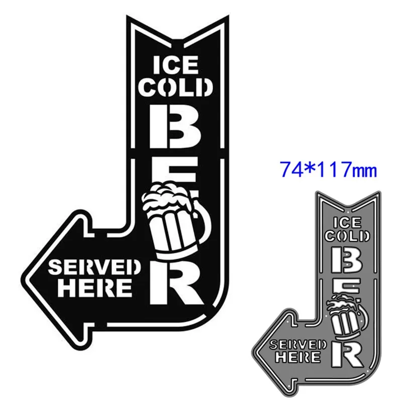 

metal cutting dies cut die mold beer decoration Scrapbook paper craft knife mould blade punch stencils dies