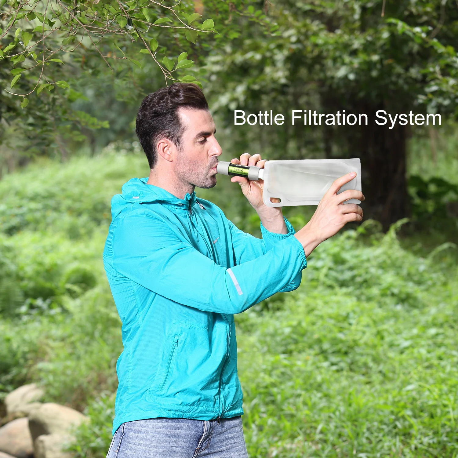 Фильтр для воды miniwell кемпинга аварийного выживания активного отдыха и походов |