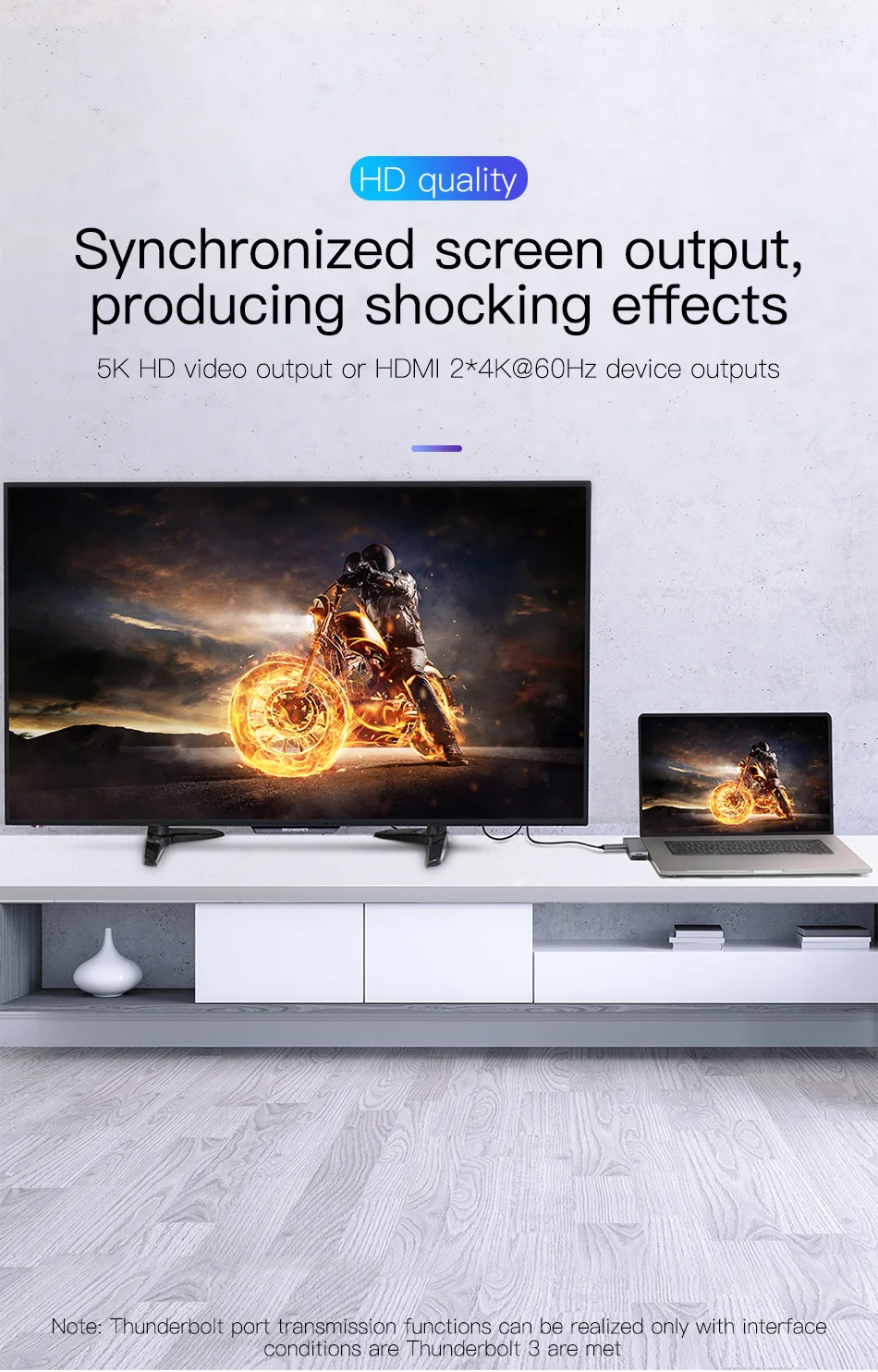 Baseus Thunderbolt 3 Dock USB Type C to HDMI HUB Adapter for MacBook Samsung Dex Galaxy S10/S9 USB-C Converter Thunderbolt HDMI