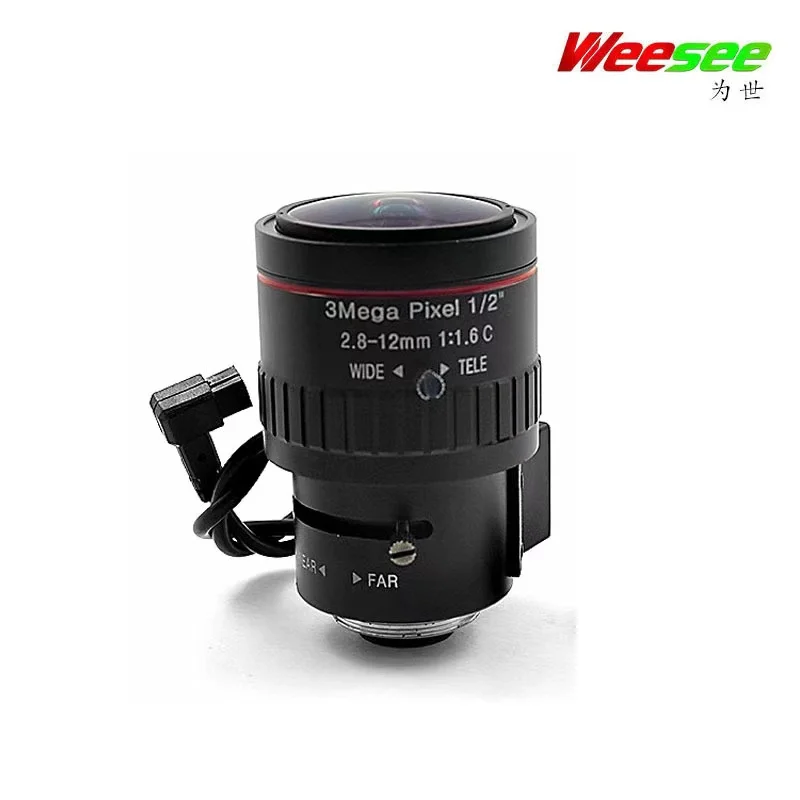 2.8-12mm 3MP1/2 CCTV lens auto iris focus CS mount industrial security camera | Lens