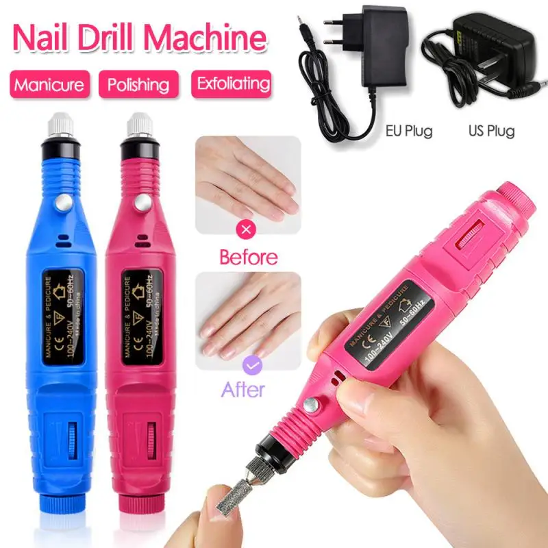 

1 Set Professional Electric Nail Drill Machine Manicure Machine Pedicure Drill Set Ceramic Nail File Nail Drill Equipment Tools