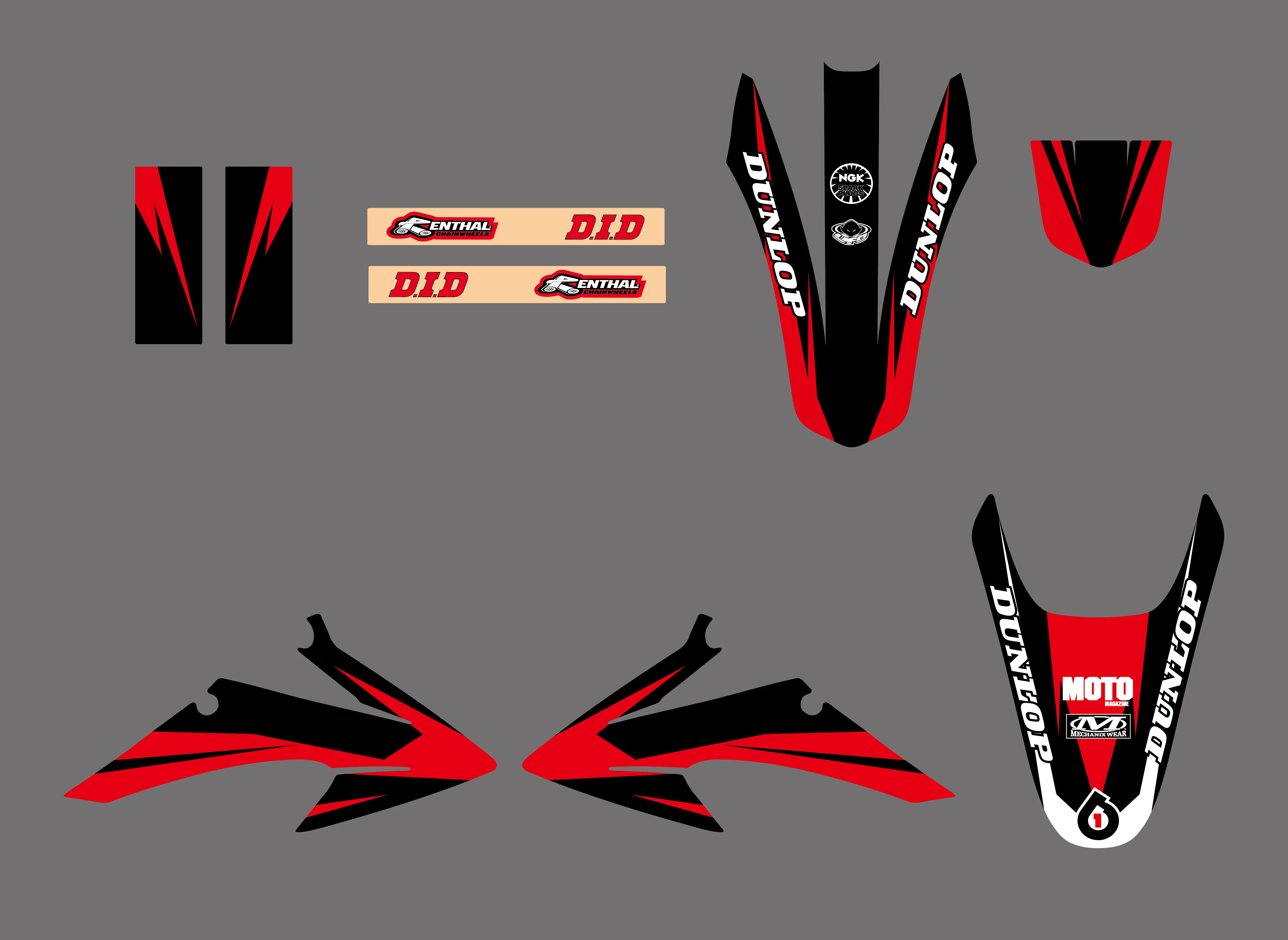 Графические наклейки для Honda CRF150 CRF230 CRF150F CRF230F 2008 2009 2010 2011 2012 2013 2014 CRF 150 150F 230 230F|decals