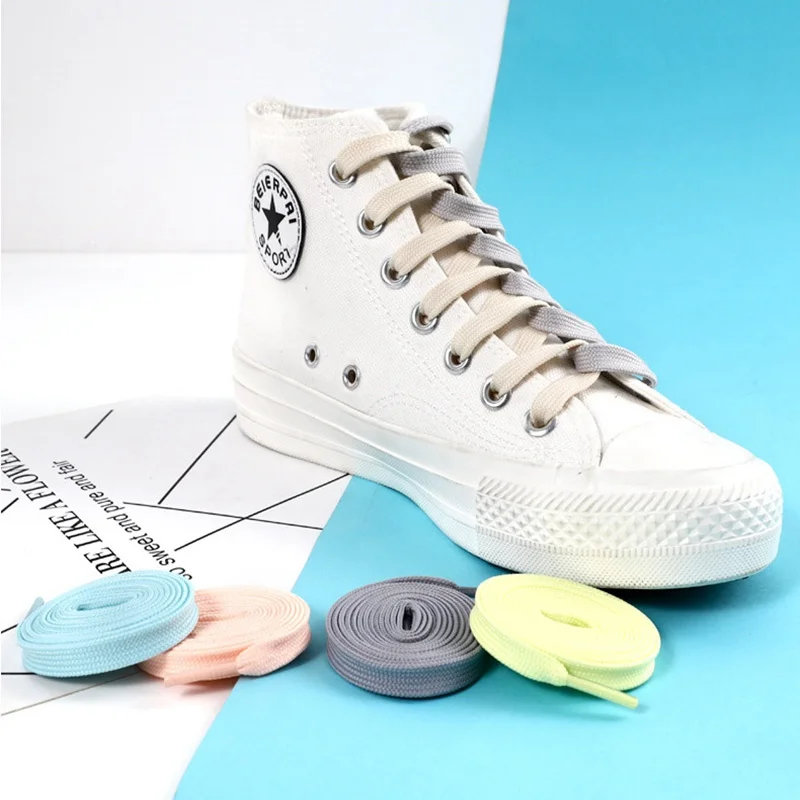 1Pair Sneakers Shoelaces Shoes Accessories Laces for Shoes Unisex Flat Shoe Laces Shoe Strings Shoelaces  Af1Length100，120,140cm