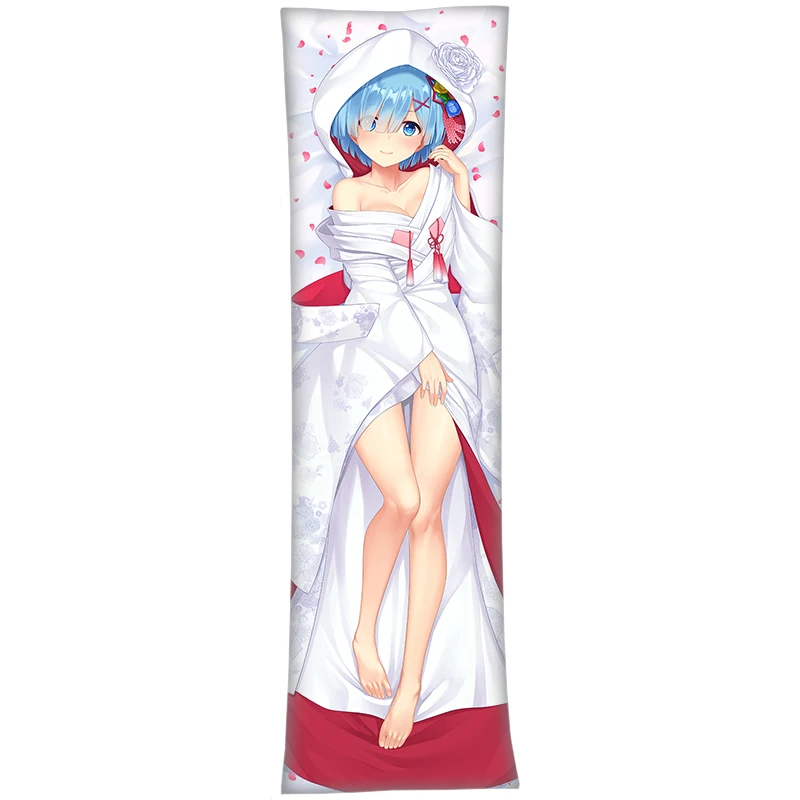 

Anime Re Zero kara Hajimeru Isekai Seikatsu Rem Hanayome Dakimakura Hugging Body Pillow Case Otaku Pillow Cushion Cover Gifts