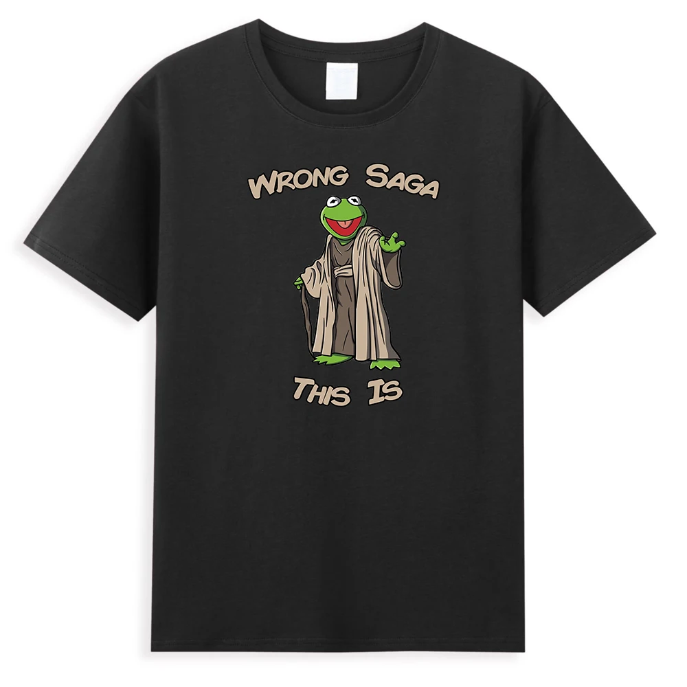 

Wrong Saga This Is Frog Printed Men's T Shirt Funny Hip Hop Men T-Shirts Summer New 2021 Clothes Cotton Casual Tee Shirt