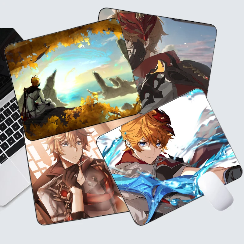 

Tartaglia Genshin Impact Mouse Pad Mousepad Gaming Gamer Deskpad Desk Mats Laptop Mouse Mice Mat Office Table Mat
