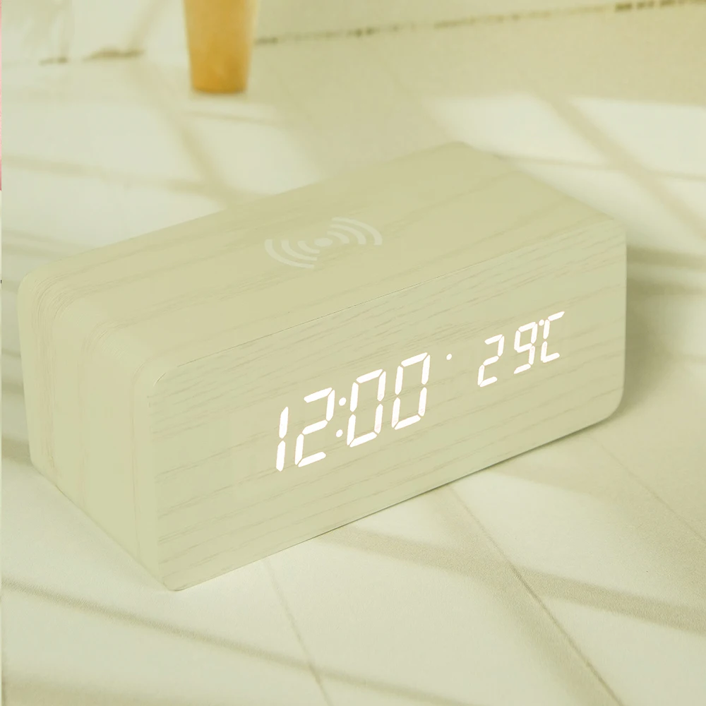 Креативное украшение электронные часы мобильный телефон Беспроводная зарядка