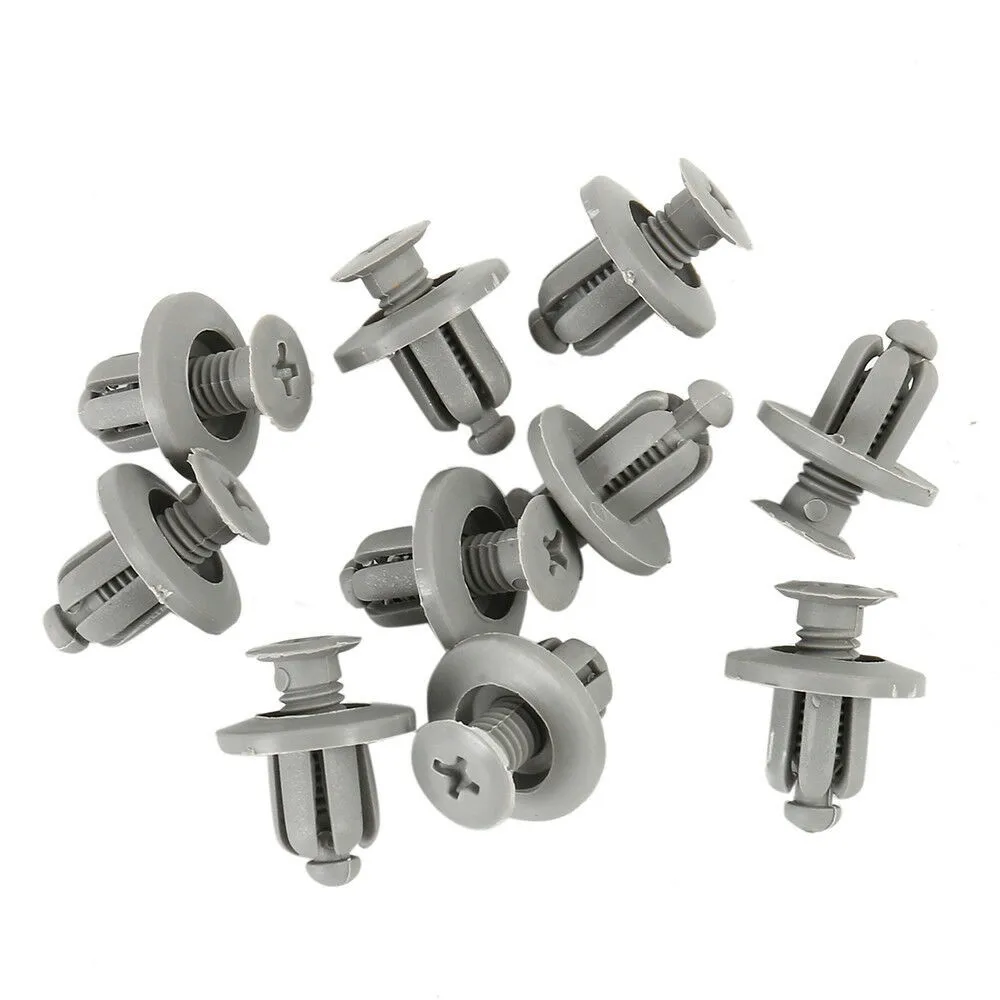 

100Pcs Plastic Car Trim Clips Rivet Door Panel Retainer Fastener Mud Flaps Push High Quality Various Screws Auto Fastener Clip