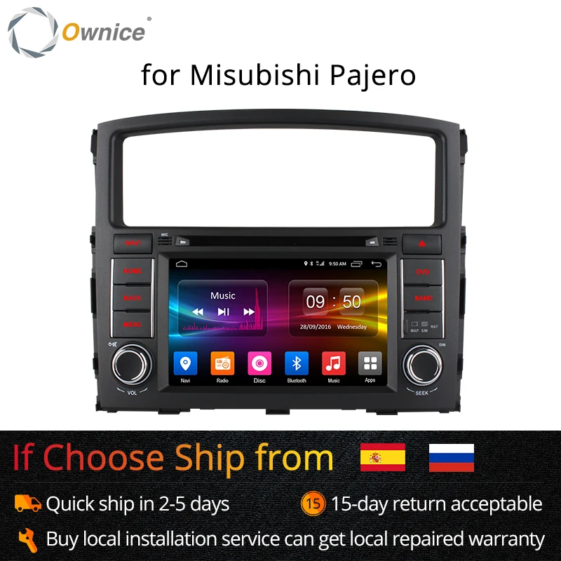 Автомобильный dvd плеер Ownice C500 8 ядер Android 6 0 для MITSUBISHI PAJERO V97 V93 2006 2015 GPS Navi поддержка