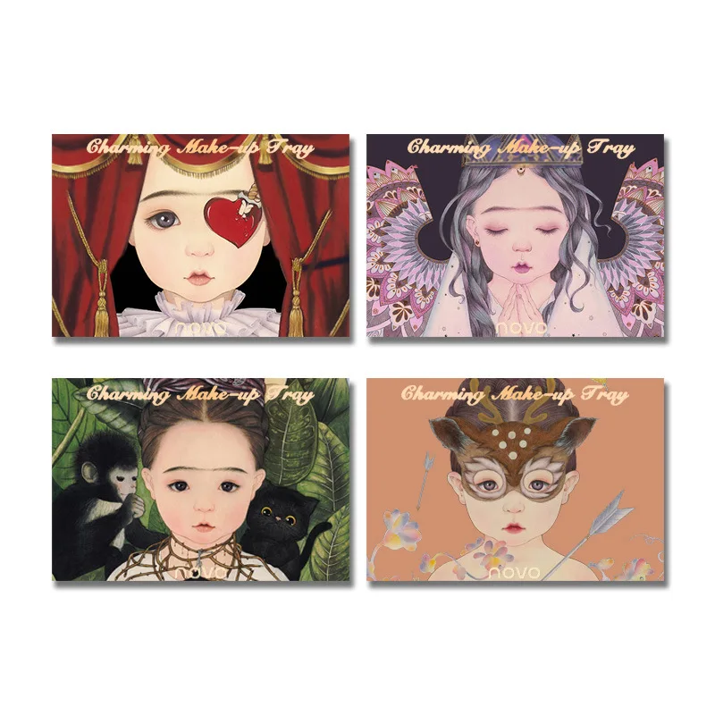 Палитра теней для век Fantasy Elf 8 цветов матовые блестящие водостойкие| |