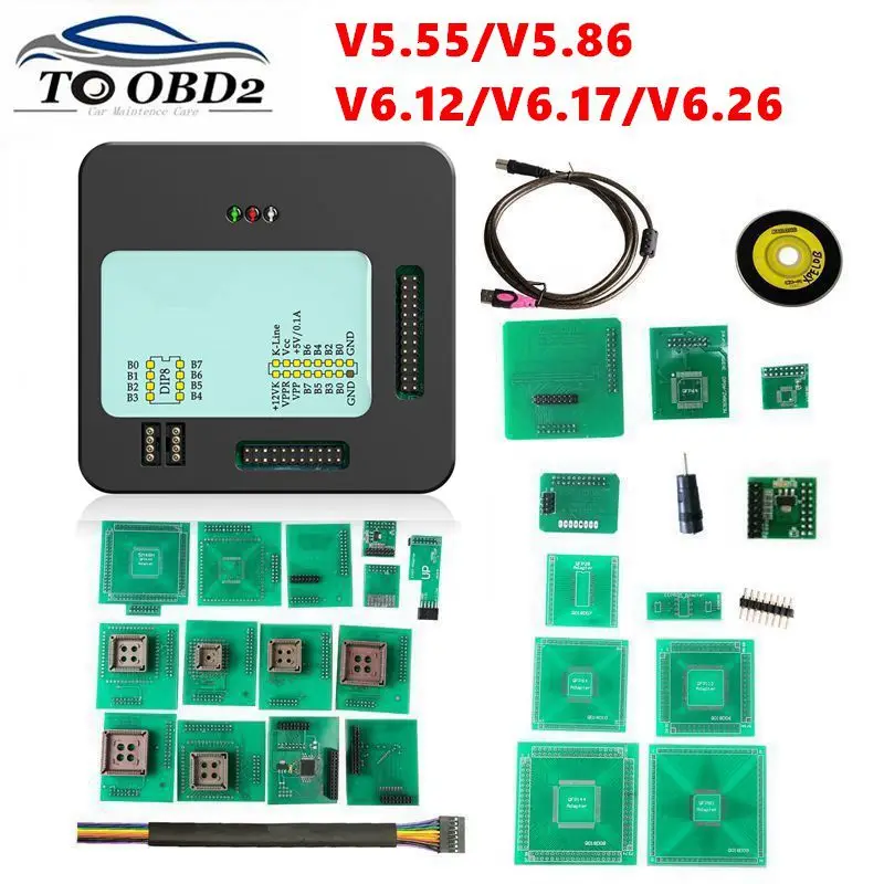 Черный металлический бокс XPROG V5.55 V5.86 V6.12 V6.26 лучше M V 6 12 интерфейс