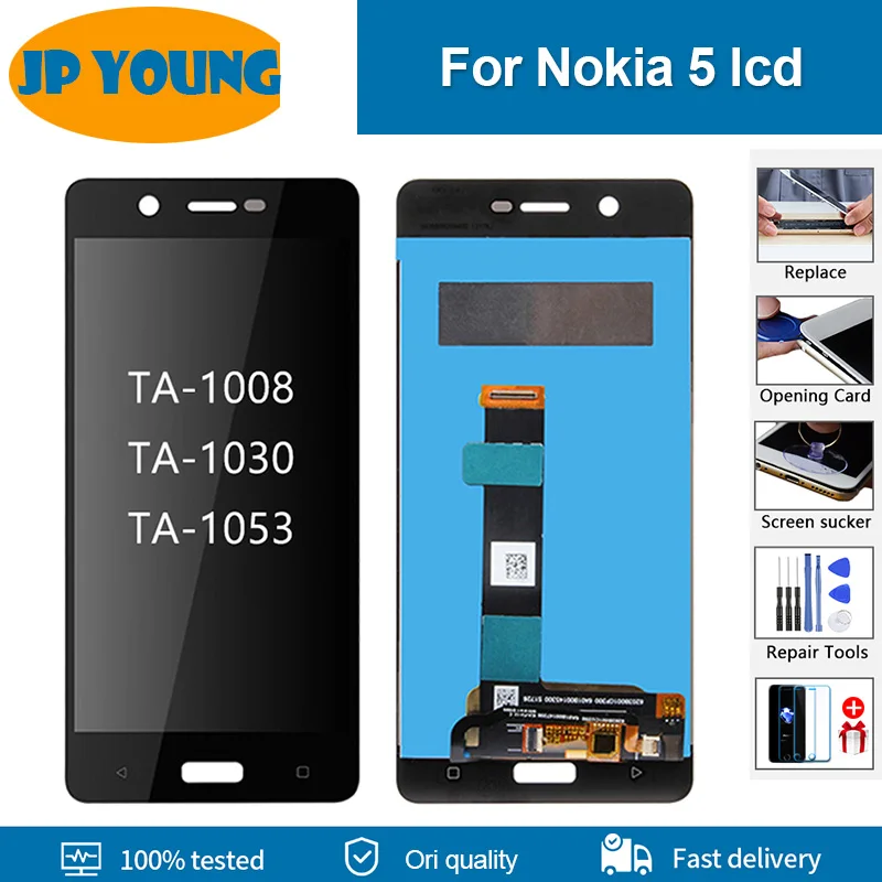 

5.2" Original lcd For Nokia 5 N5 LCD Display Touch Screen Digitizer Assembly Replacement Parts 1280x720 For Nokia 5 LCD Screen