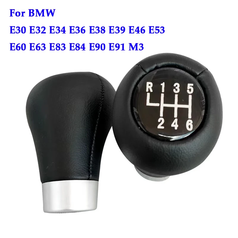 

Car Shift Gear Knobs For BMW E30 E32 E34 E36 E38 E39 E46 E53 E60 E63 E83 E84 E90 E91 M3 5 6 Speed Car Styling Accessories