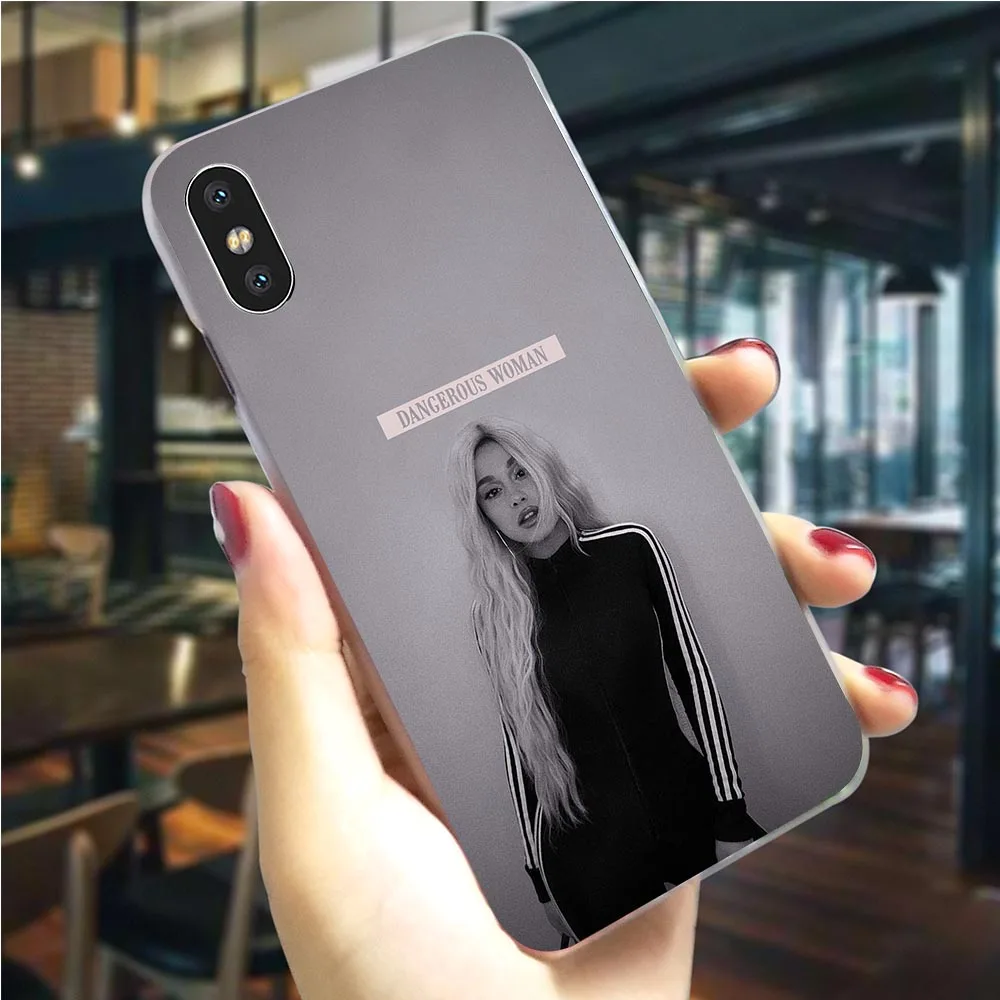 K2522006 Чехол для телефона с рисунком Ariana Grande чехол для iPhone 6 5 5S SE 6 S/6 6S Plus 7 8/7 8 Plus X XS XR Xs Max, Жесткий Чехол - Цвет: K2522006