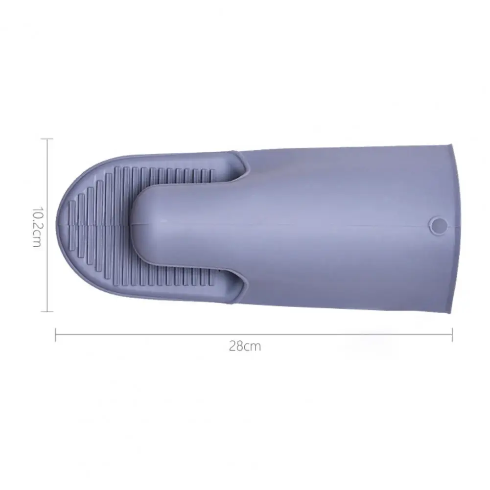 

Heat Resistant Silicone Non-slip Oven Grilling BBQ Mitts Cooking Baking Gloves