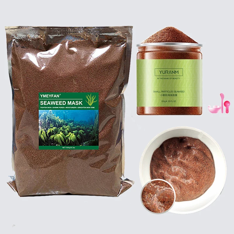 

1000/100g Natural Seaweed Alga Face Mask Moisturizing Anti Aging Seaweed Whitening Mask Jelly Mask Powder Sheet