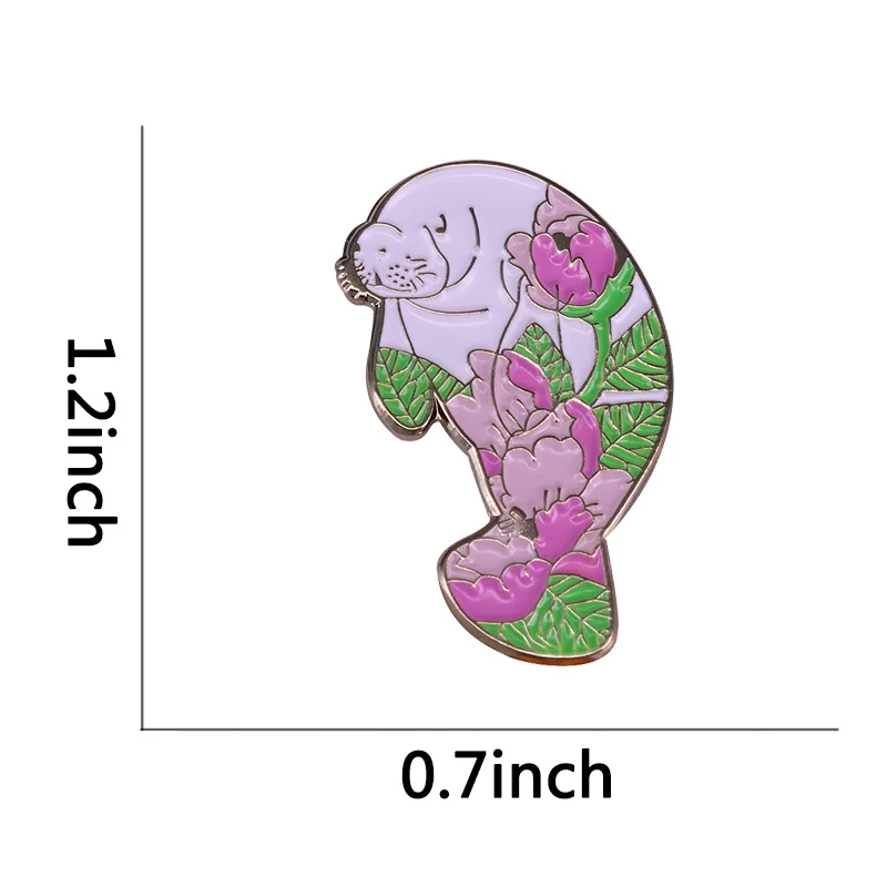 Эмалированная булавка Walrus с изображением русалки значок для Манежа морского