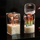 Акриловый держатель кистей для макияжа Органайзер для макияжа, косметический держатель губная помада карандаш контейнер для хранения всякой всячины прозрачный ящик для хранения