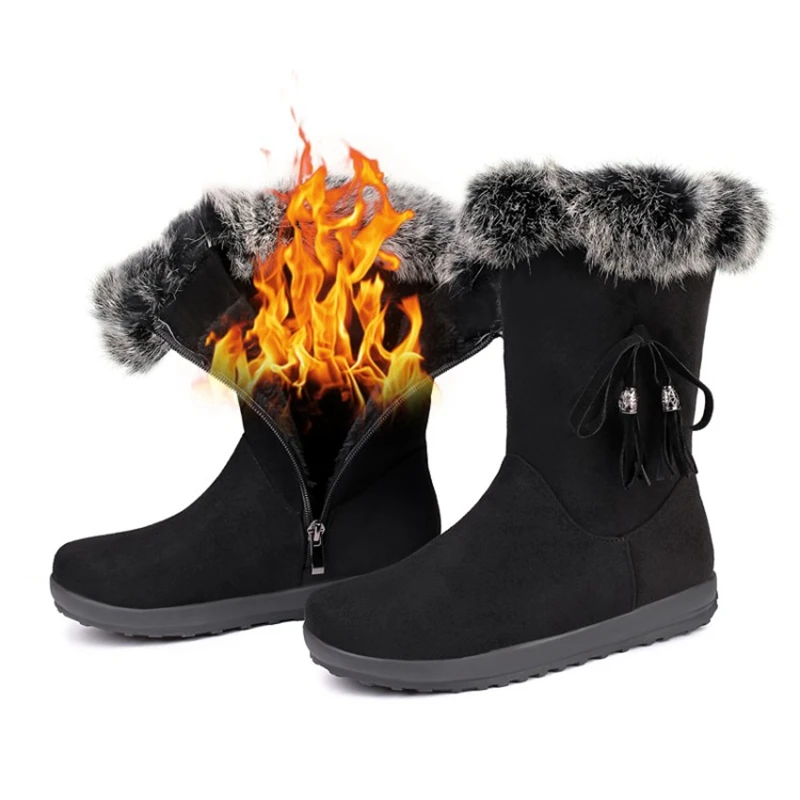 

BLXQPYT 2019 Winter New Style Snow Boots Women's Plus plush Warm zipper Casual Short Boots-Style Women Shoes Wholesale C19-26