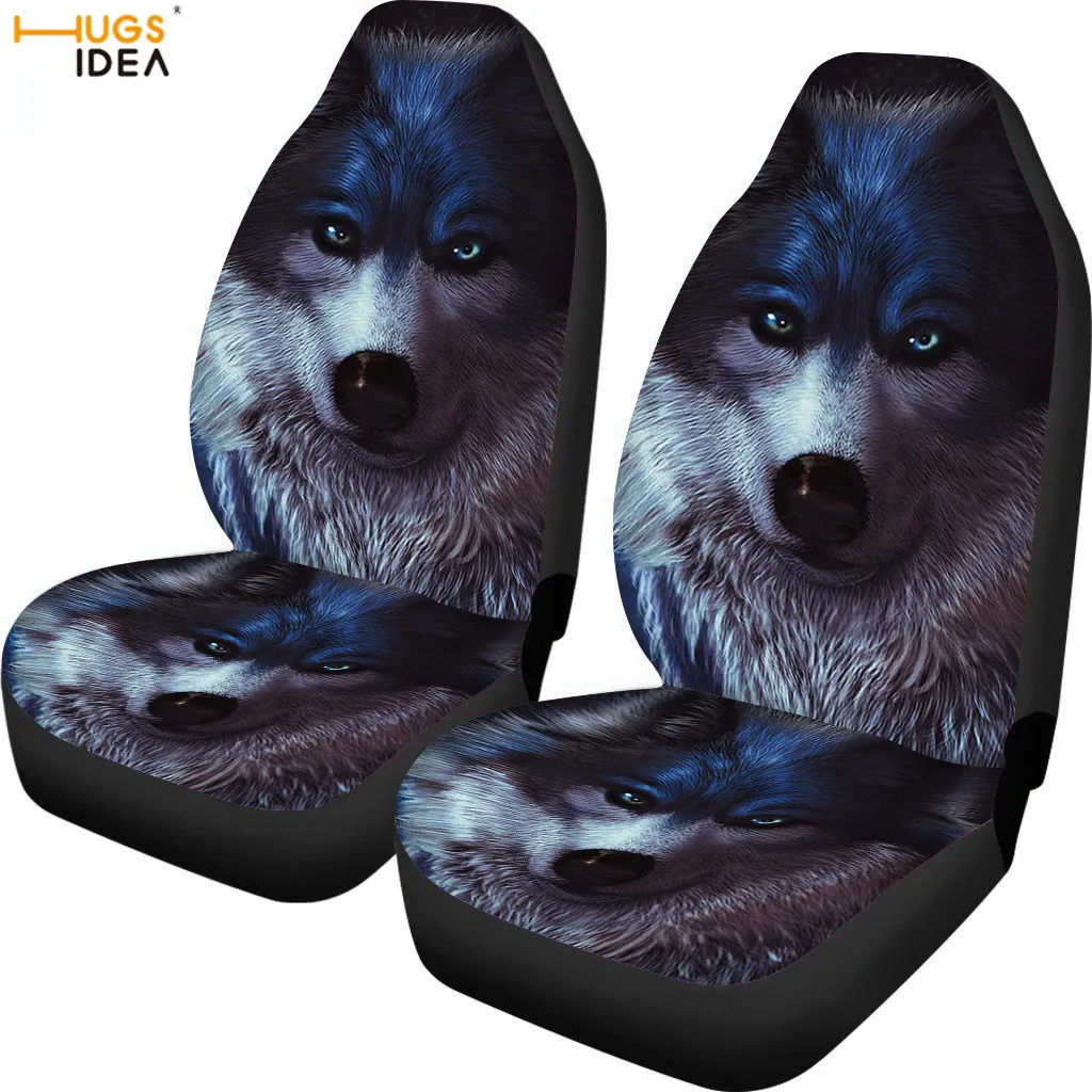 HUGSIDEA 3D Wolf Patten Automoitive Interior Decormat чехлы на переднее сиденье автомобиля подходит для