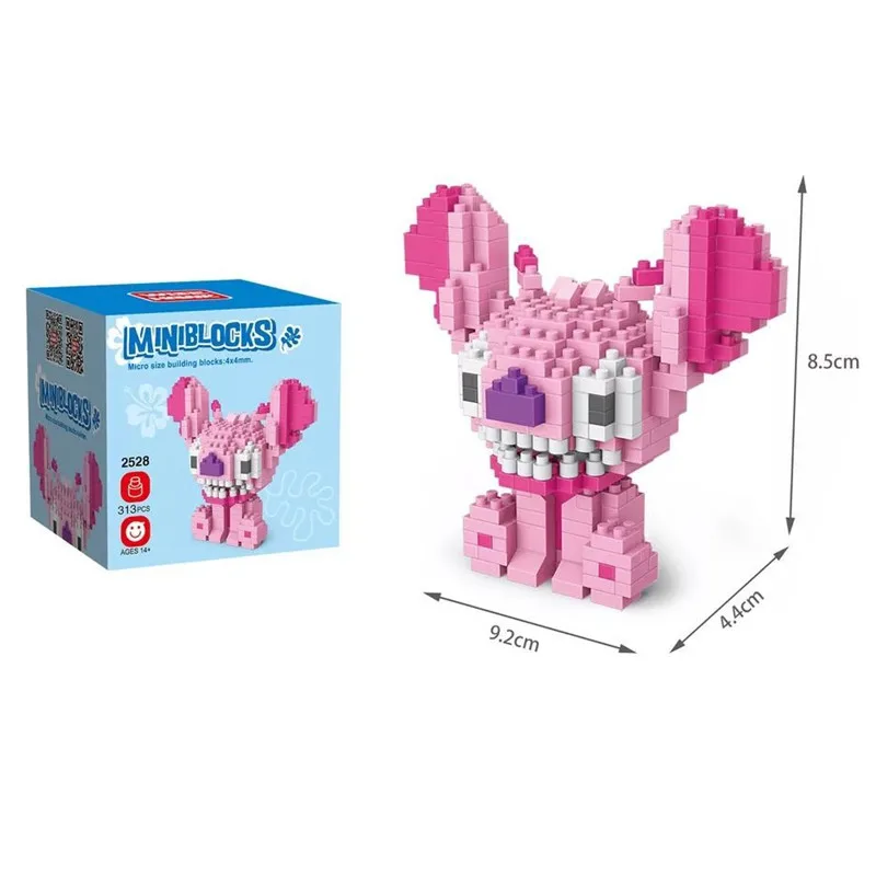 Disney строительные блоки из мультфильмов аниме принт с героями Kawaii микро мини