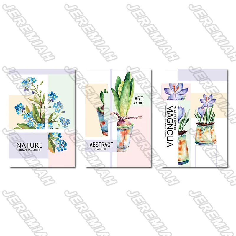 

Orchid Purple Flower Plant Potted Poster Nordic Style Wall Art Canvas Print Painting Modern Living Room Decoration