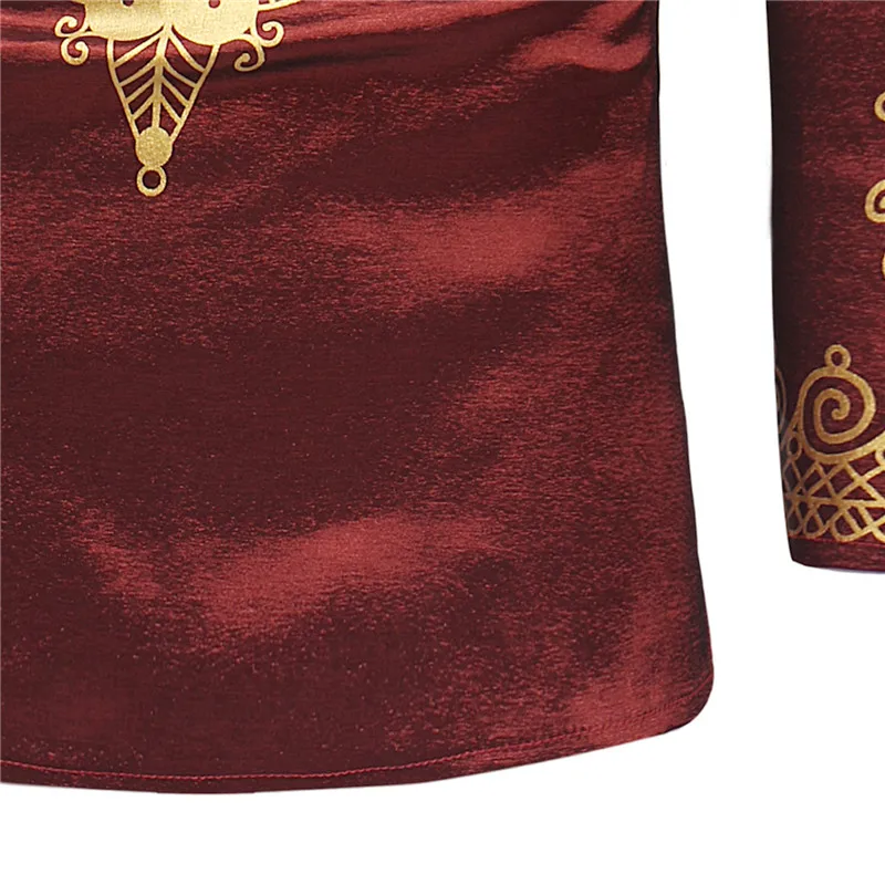 Африканская Дашики мужская рубашка с принтом осень 2022 Новая африканская одежда