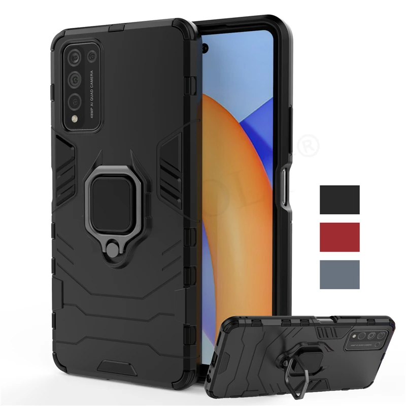 Чехол для Huawei Honor 10X Lite чехол 9A 9S 9C 9X Pro магнитный держатель с кольцом силиконовый