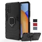 Чехол для Huawei Honor 10X Lite, чехол для Honor 9A, 9S, 9C, 9X Pro, магнитный держатель с кольцом, силиконовый армированный чехол-бампер для телефона Honor 10X Lite