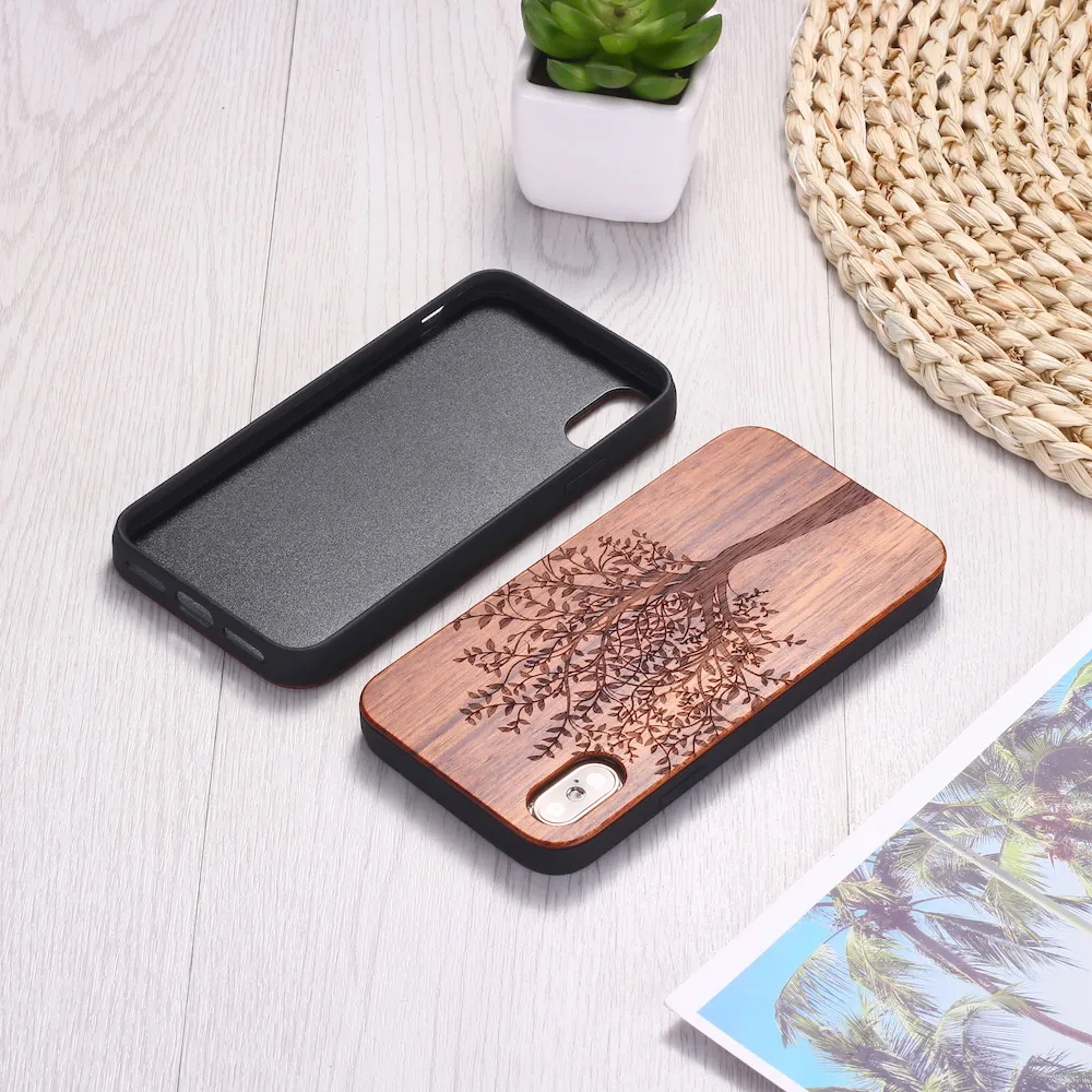 Чехол с изображением сердца растений дерева|Бамперы| |