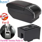 Подлокотник для Volkswagen POLO, ручной подлокотник для VW POLO, аксессуары для автомобиля, интерьер с USB-светодиодом