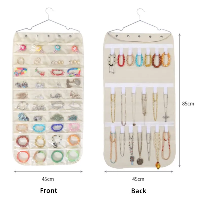 40 сетчатых карманов висячая сумка для хранения серьги кольца органайзер