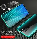 Магнитный флип-чехол для xiaomi redmi note 8 pro, двухсторонний чехол из закаленного стекла для телефона xiomi redmi note 8t 8a 7, fundas coque