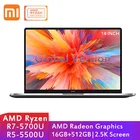 Ноутбук Xiaomi RedmiBook 14 Pro, 2,5 K, 14-дюймовый AMD Ryzen 7 5700U Ryzen 5 5500U, тонкий ноутбук с 16 Гб DDR4, 512 Гб SSD, Win10