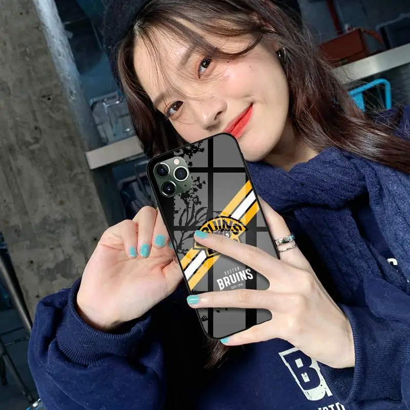 

Boston Smare Luxury brand Phone Case Acrylic Plexiglass TPU For Samsung Galaxy S8 S9 S10 s10e S20 PLUS ULTRA S6edge